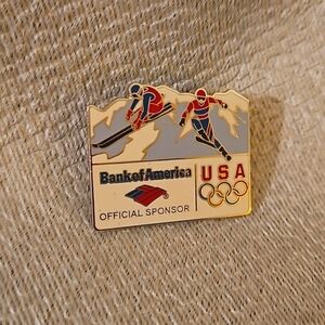 Winter Olympic Downhill Skiing ⛷️ Bank of America Collectible Sponsor Pin - Yr??